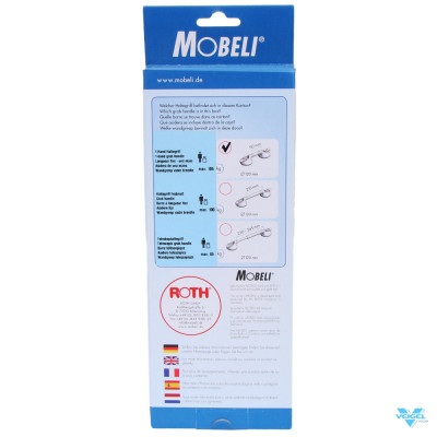 Поручень с фиксированной длиной Mobeli (ширина 330 мм, захват 110 мм)-7