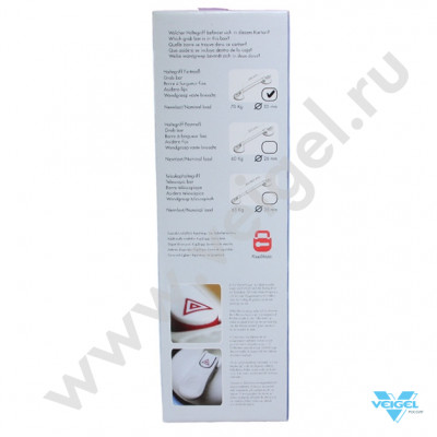 Поручень с фиксированной длиной хром (ширина 570 мм, захват 350 мм)-9