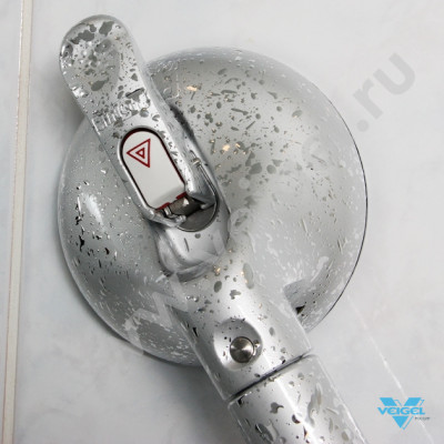 Поручень с фиксированной длиной хром (ширина 570 мм, захват 350 мм)-14