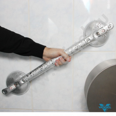 Поручень с фиксированной длиной хром (ширина 570 мм, захват 350 мм)-1