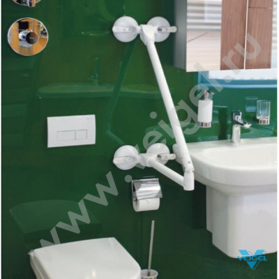 Вакуумная опора с четырьмя присосками Quattro Power 565-730 мм-0