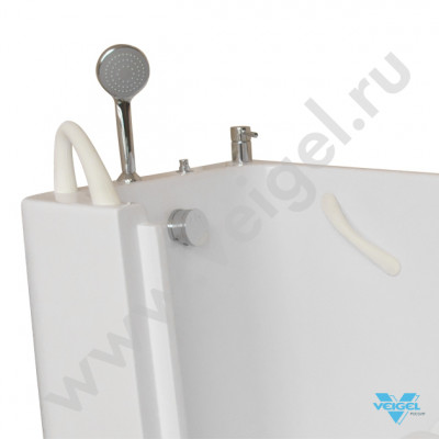 Смеситель с душевой лейкой на борту ванны-0
