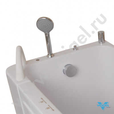 Смеситель с душевой лейкой на борту ванны-3